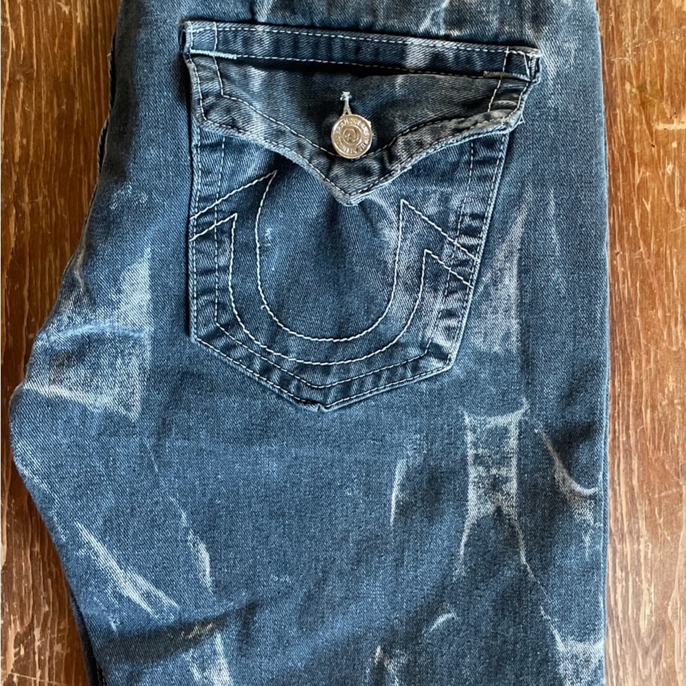 True Religion Distressed  Men’s Black Jeans Size 36